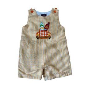 LIL CACTUS  surfer baby overalls, shorts, 18-24 Months